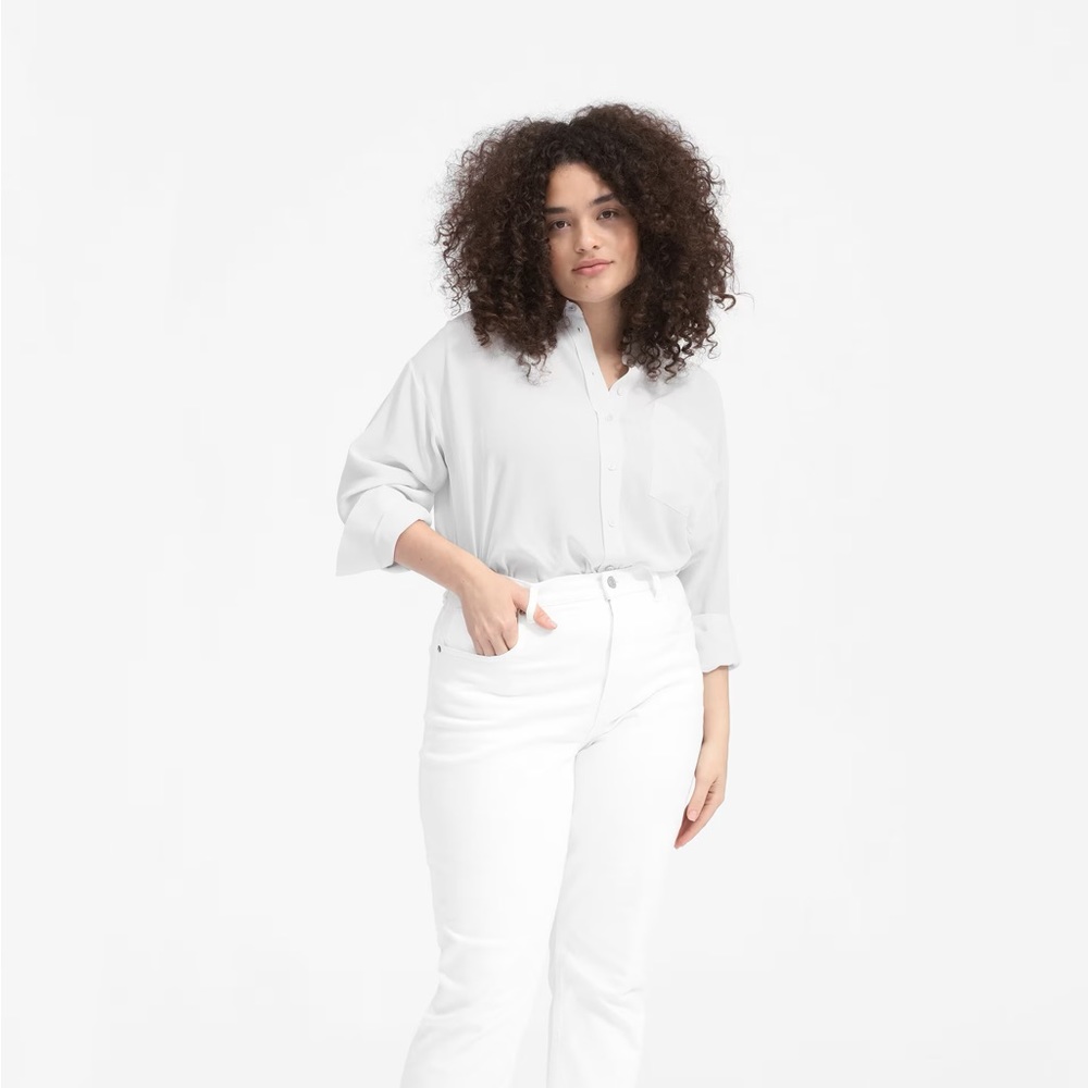 NWT The Clean Silk Oversized Shirt